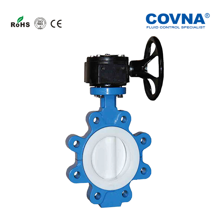 COVNA Gear Operated Lug Type Manual Butterfly Valve