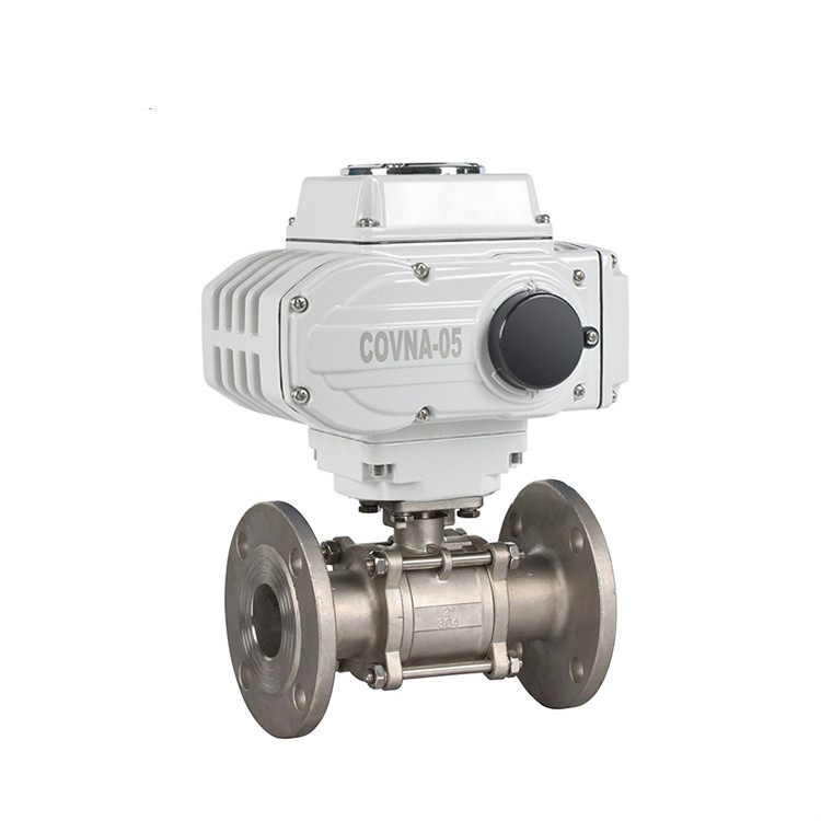 COVNA HK60-Q-F 3PS Electric 2 Way Flange Ball Valve With Actuator