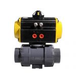 5. COVNA HK57 Series Pneumatic Actuated Double Union PVC Ball Valve