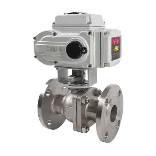 COVNA HK60-Q-F 3PS Electric 2 Way Flange Ball Valve With Actuator