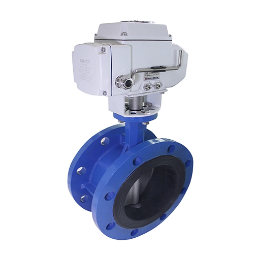 COVNA Cast Iron HK60D-F Electric Flange Butterfly Valve