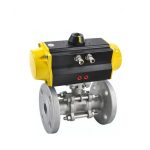 COVNA HK55-3PS-F Series Pneumatic 3 Pieces Flange Ball Valve