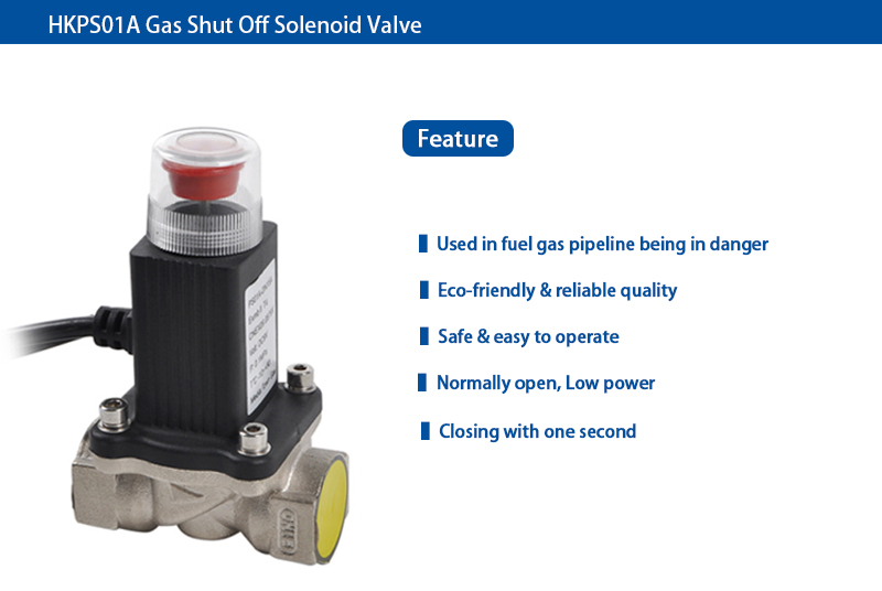 gas shut off solenoid valve