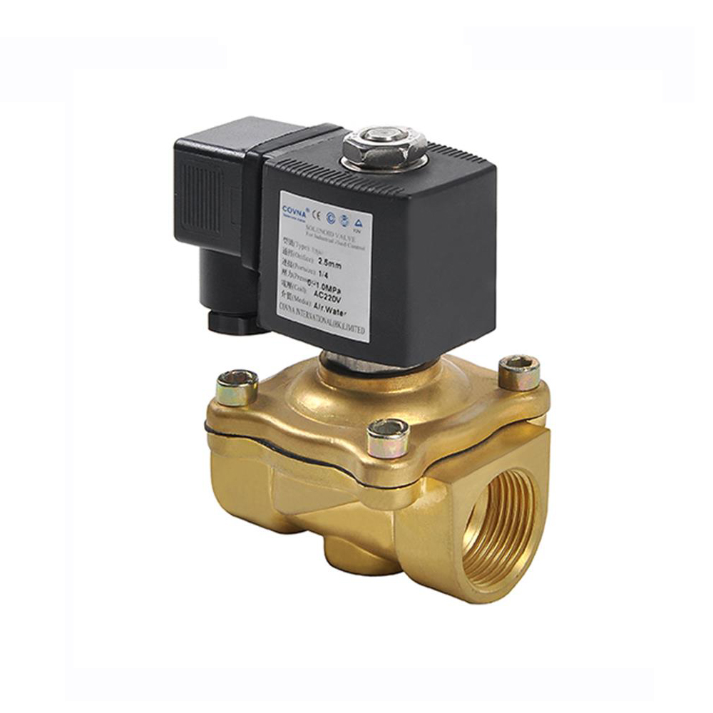ZCM 2 Way Normally Closed 24v DC Brass Water Electric Solenoid Valve