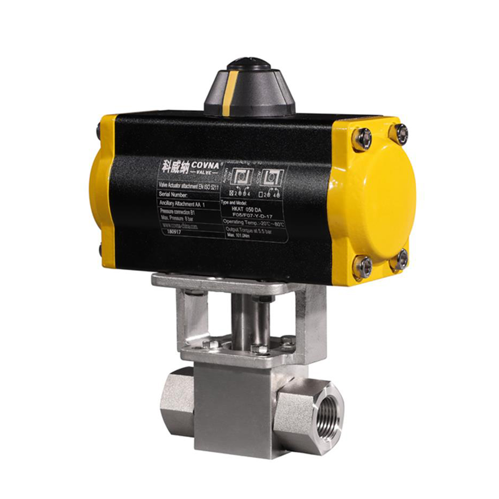 6. HK56-G Stainless Steel High Pressure Pneumatic Actuated Ball Valve