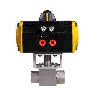 6. HK56-G Stainless Steel High Pressure Pneumatic Actuated Ball Valve