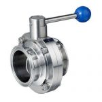 Stainless Steel Tri Clover Sanitary Butterfly Valve