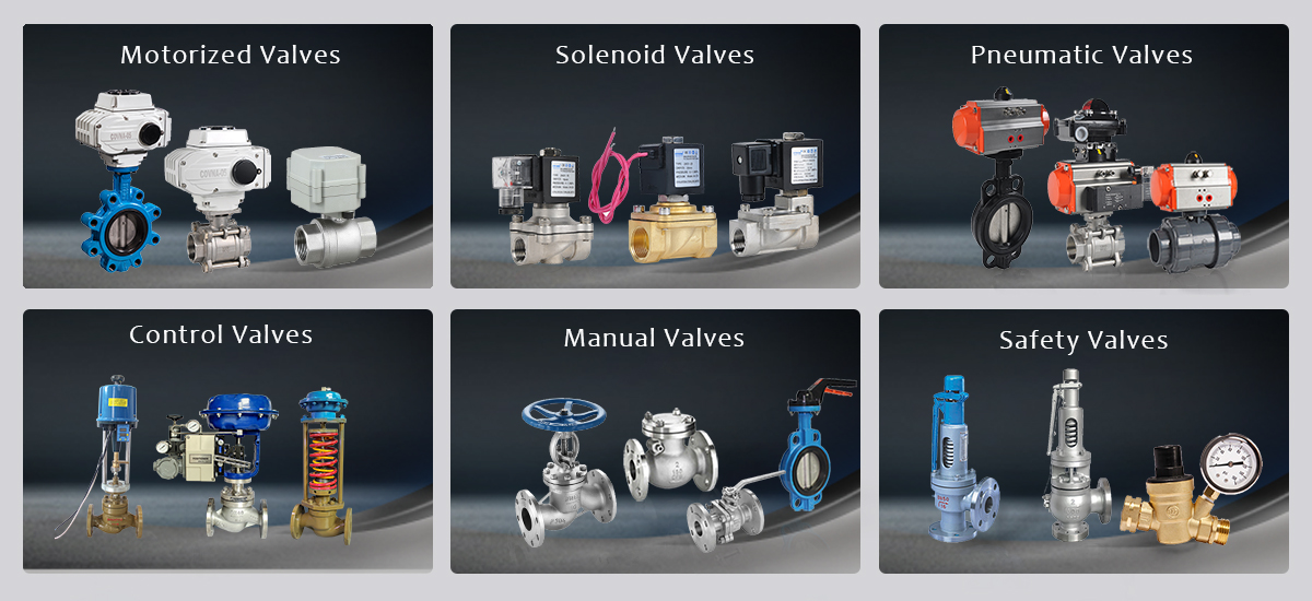 automatic valves, manual valves