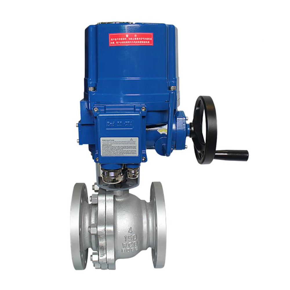 Explosion Proof Electric Actuator 2 Way Flange End Ball valve
