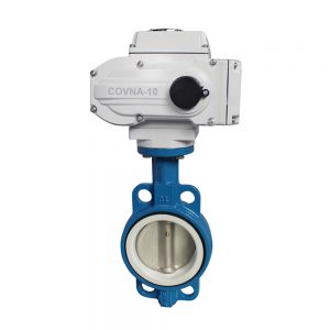 COVNA HK60-D Cast Iron Wafer Electric Actuator Butterfly Valve