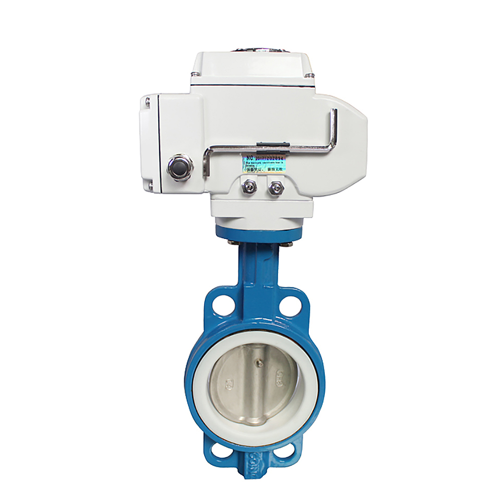 COVNA HK60-D Cast Iron Wafer Electric Actuator Butterfly Valve