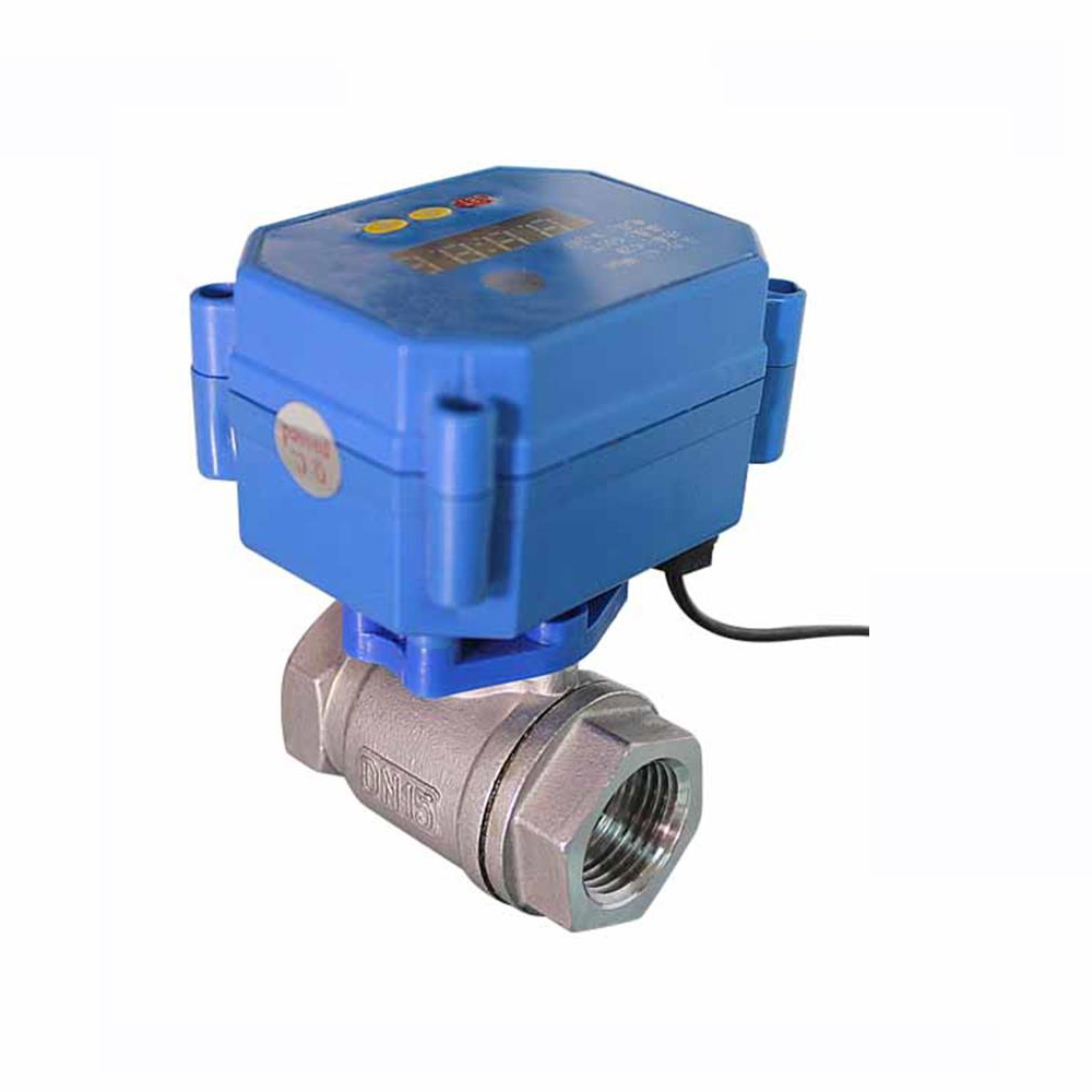 COVNA CWX-15Q 5V DN15 SS304 Electric Ball Valve for Water