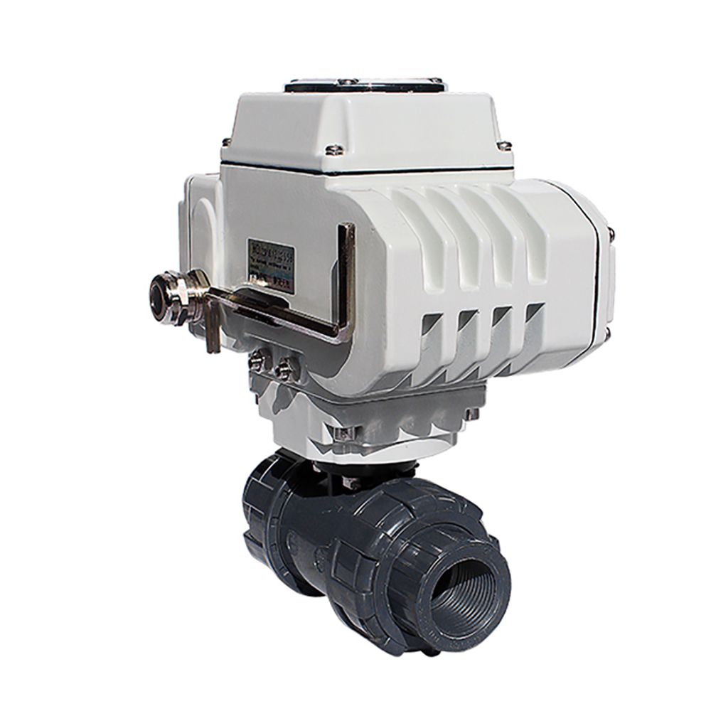 Thread Type 2 Way CPVC Electric Actuated Ball Valve