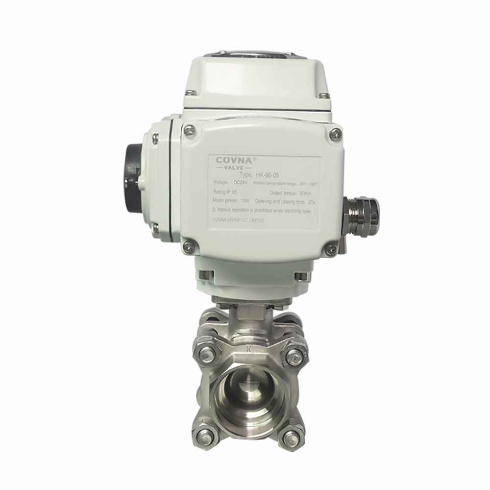 Socket Welded 3 PC Ball Valve with Electric Actuator