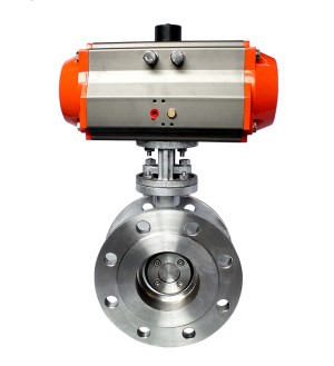 hard seal pneumatic actuated butterfly valve