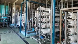 Motorized valves are used in water purification projects
