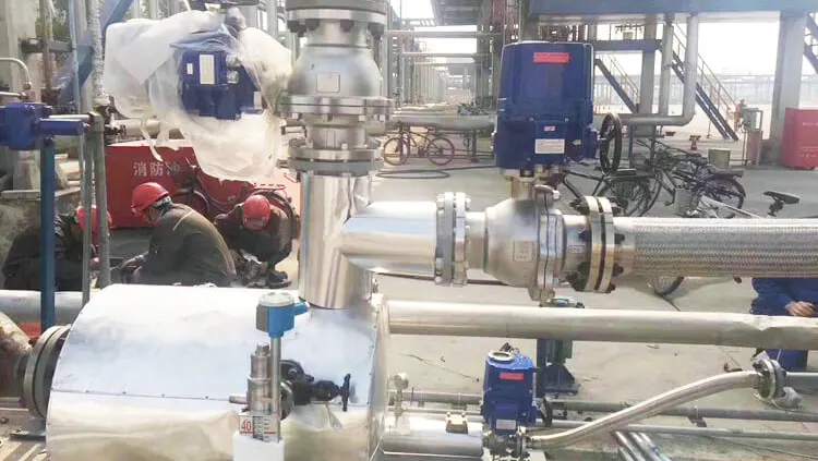 Explosion-proof ball valves used in chemical plants